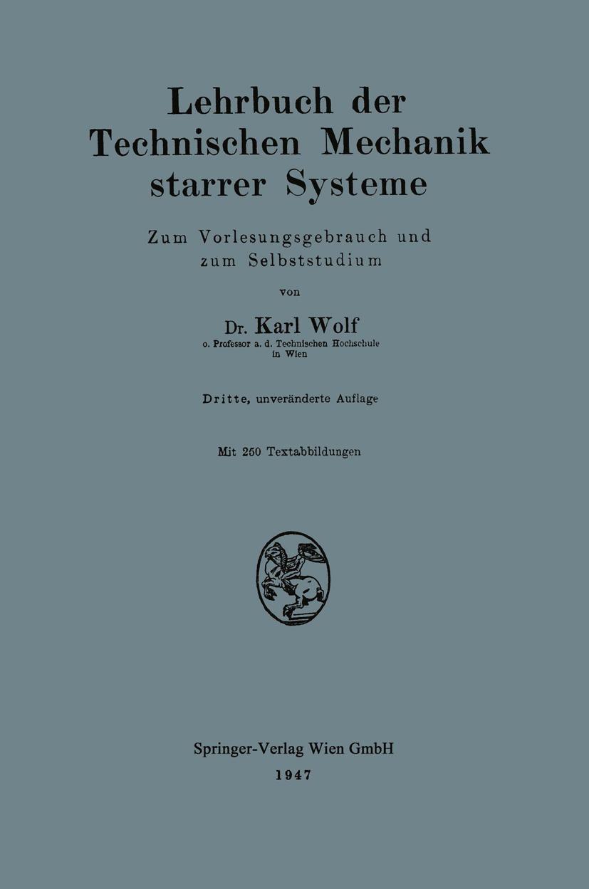Vorderes Coverbild Lehrbuch der Technischen Mechanik starrer Systeme