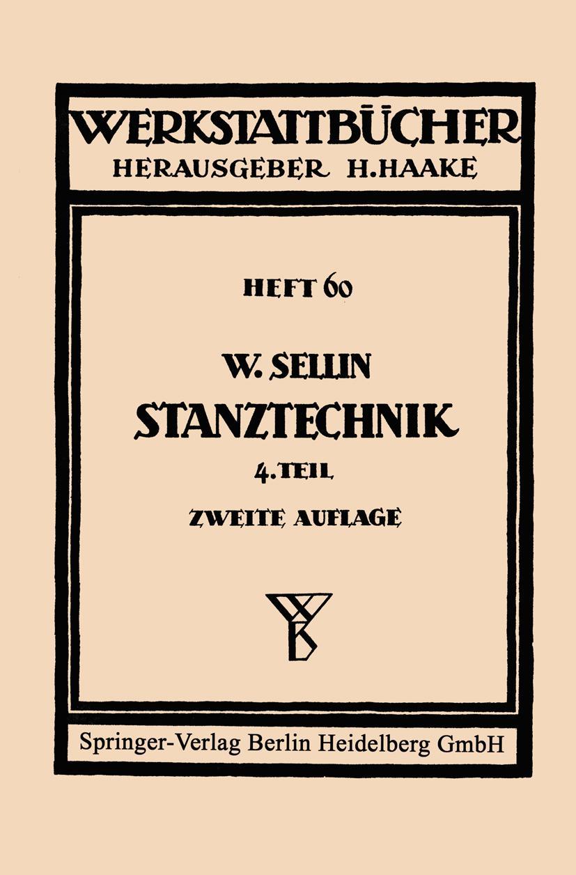 Vorderes Coverbild Stanztechnik