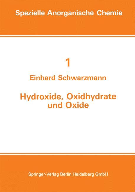 Vorderes Coverbild Hydroxide, Oxidhydrate und Oxide