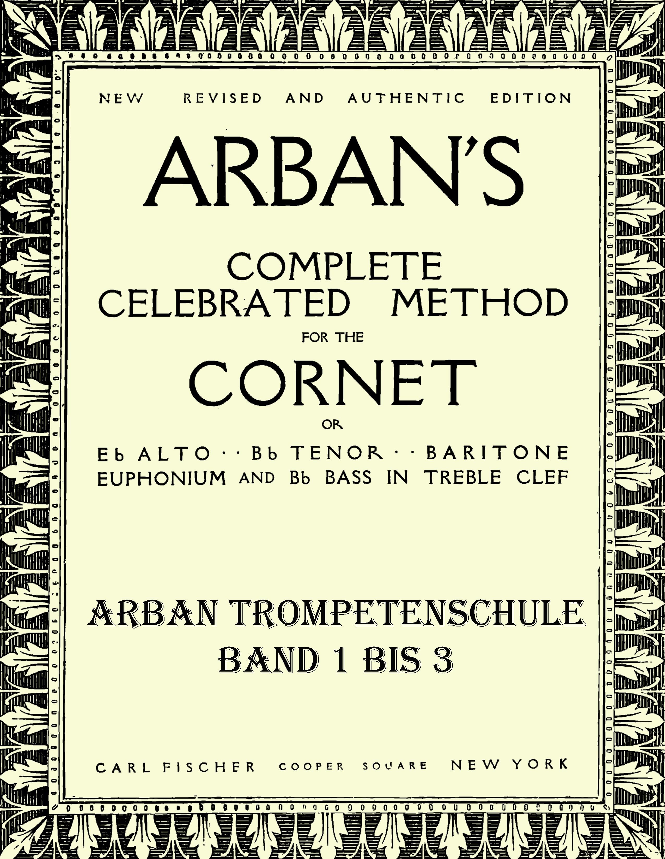 Vorderes Coverbild Arban Schule für Trompete