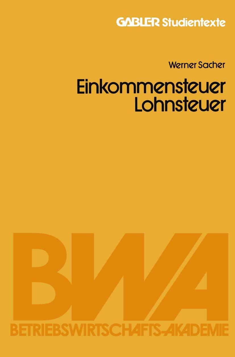Vorderes Coverbild Einkommensteuer / Lohnsteuer