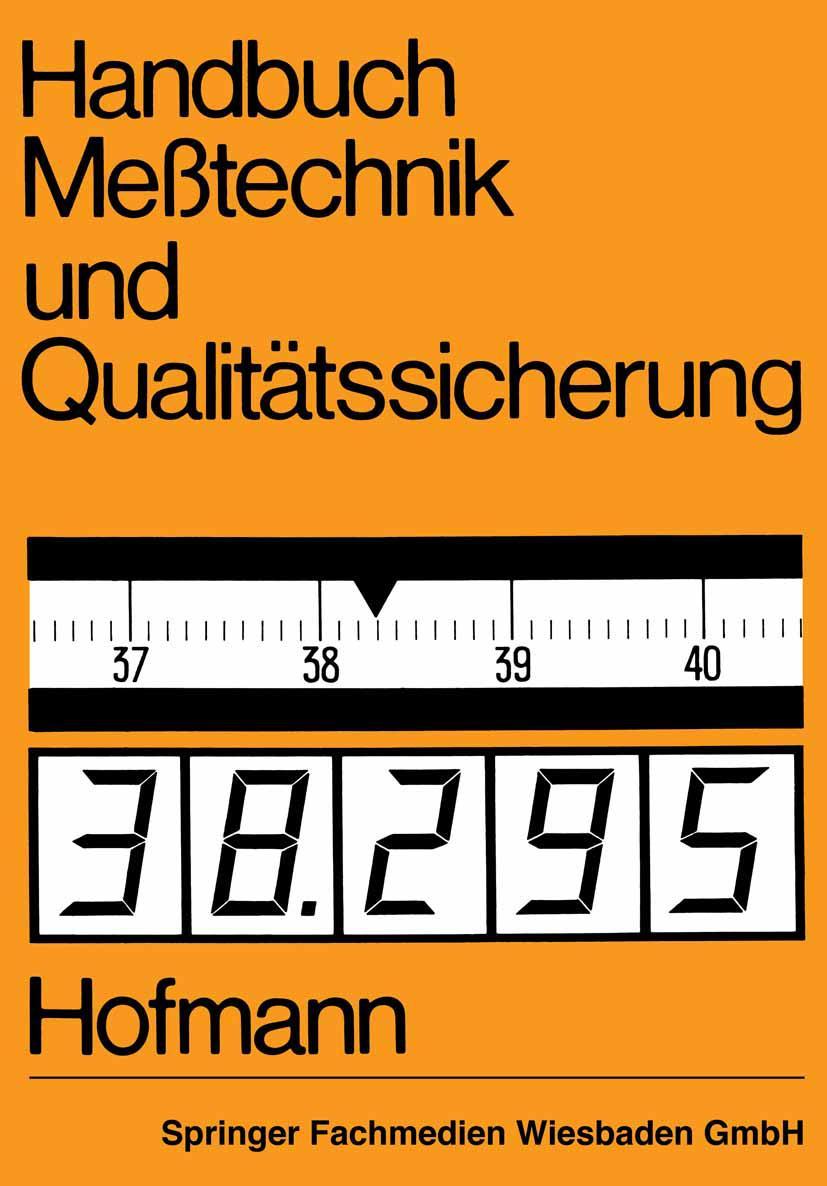Vorderes Coverbild Handbuch Meßtechnik und Qualitätssicherung