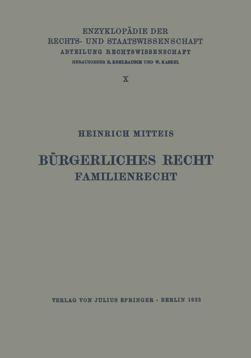 Vorderes Coverbild Bürgerliches Recht Familienrecht