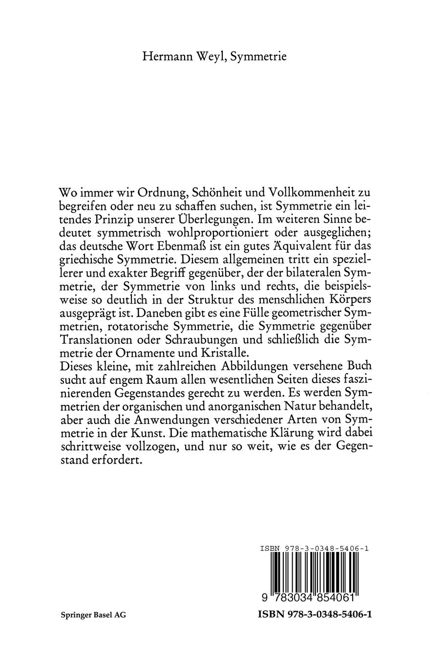 Rückseitencover Symmetrie