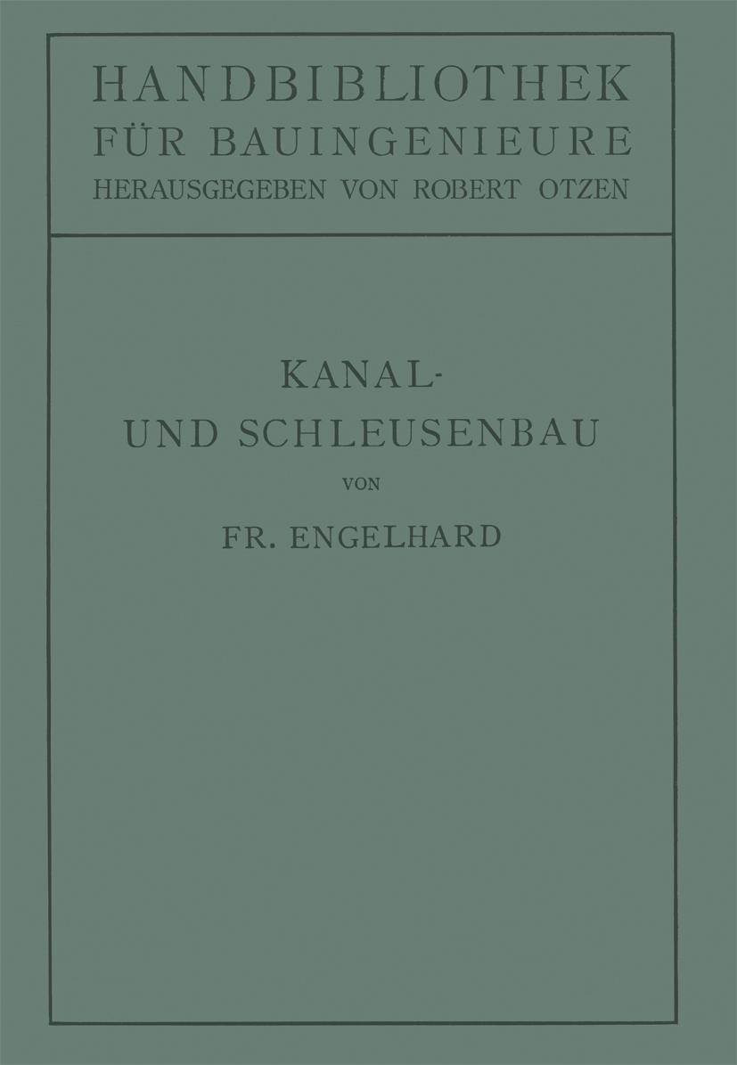Vorderes Coverbild Kanal- und Schleusenbau