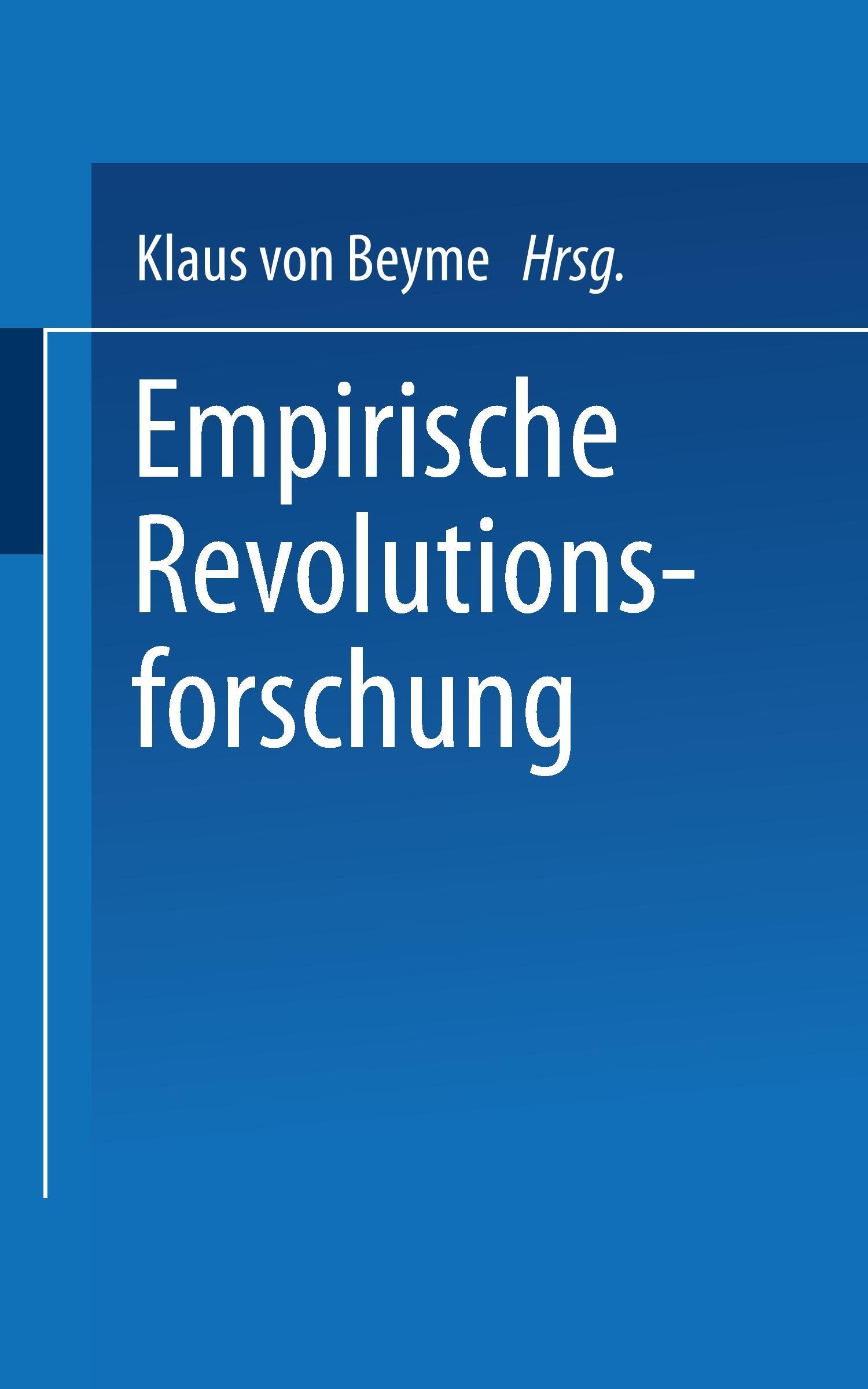 Vorderes Coverbild Empirische Revolutionsforschung