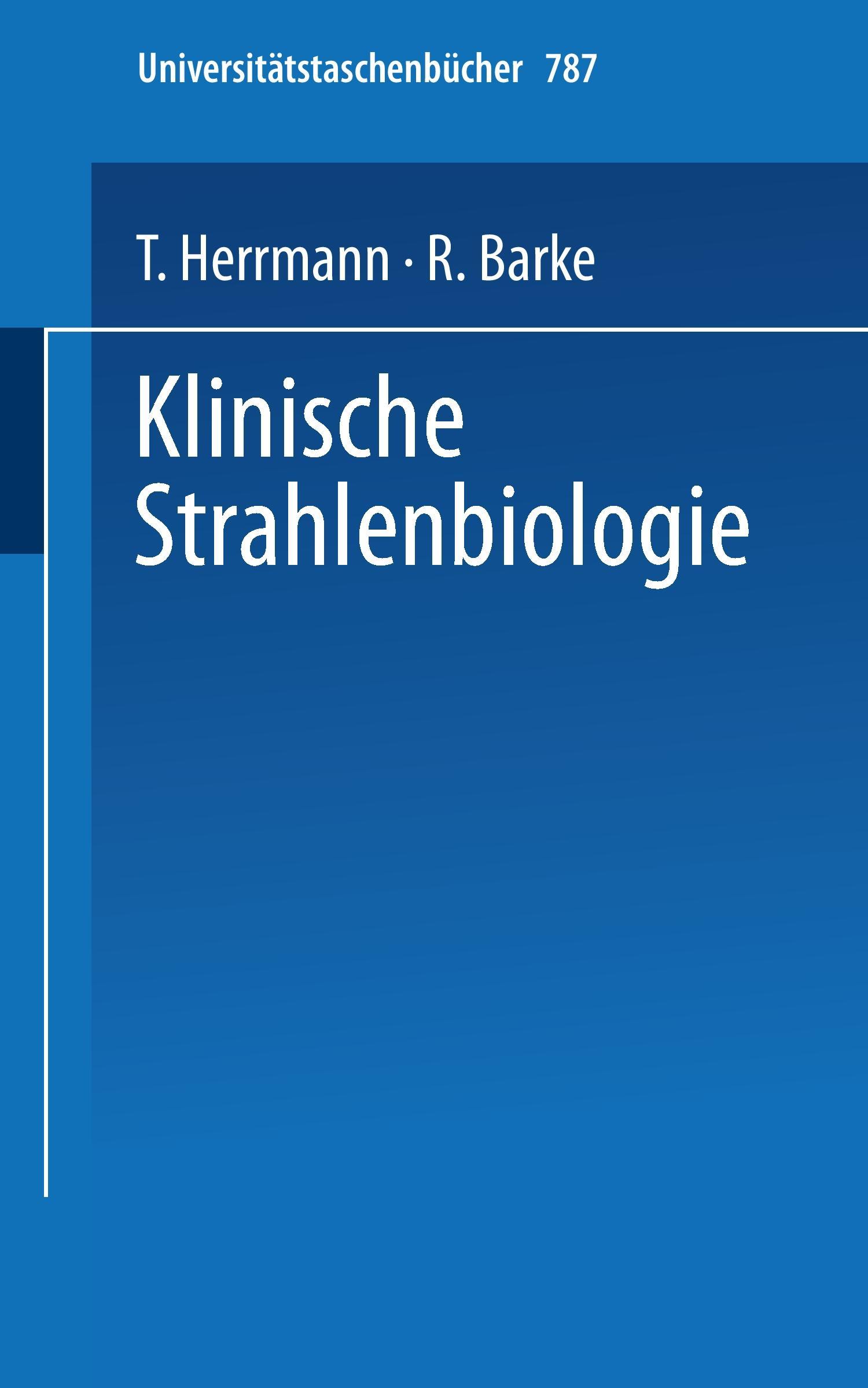Vorderes Coverbild Klinische Strahlenbiologie