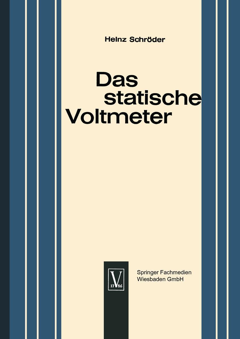 Vorderes Coverbild Das statische Voltmeter