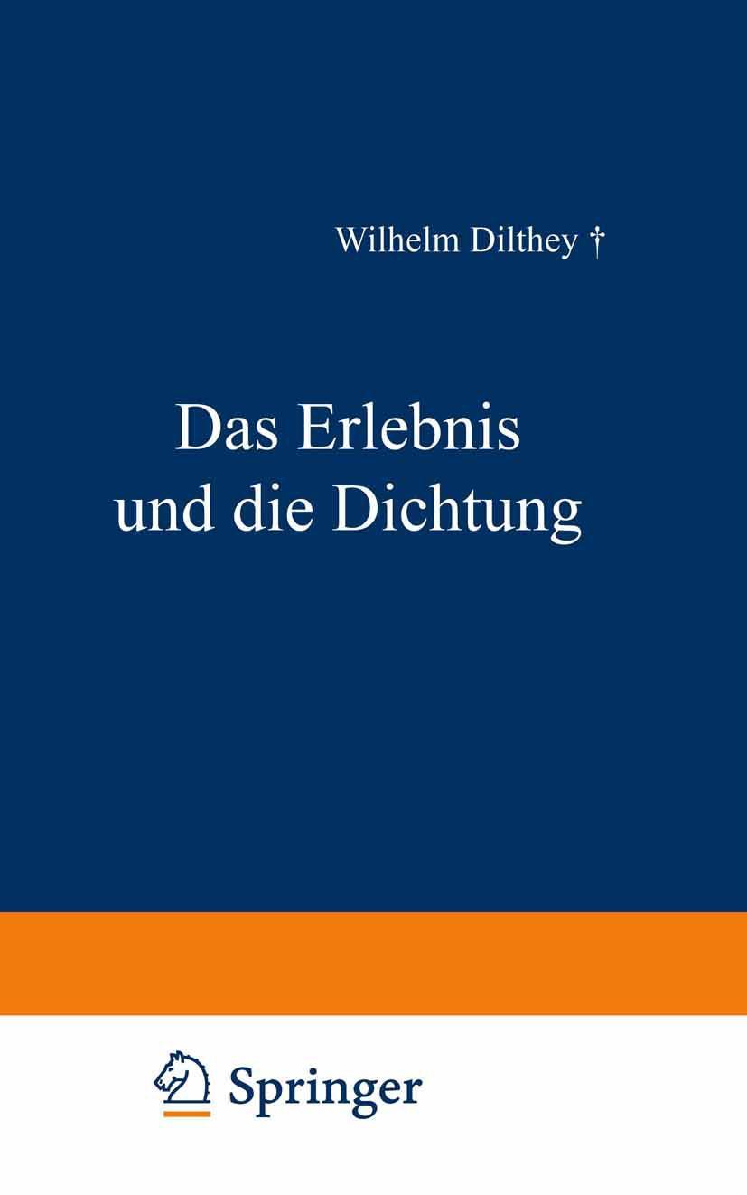 Vorderes Coverbild Das Erlebnis und die Dichtung