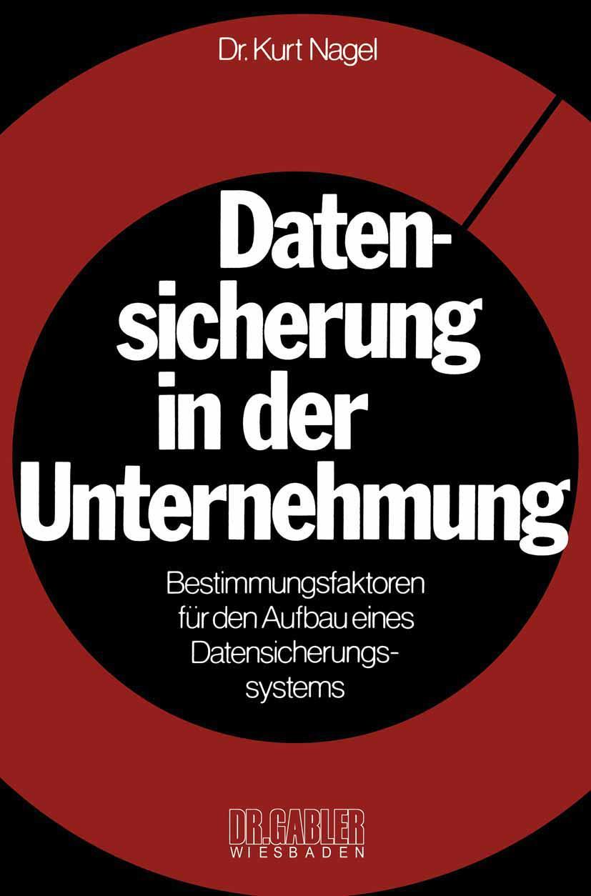 Vorderes Coverbild Datensicherung in der Unternehmung
