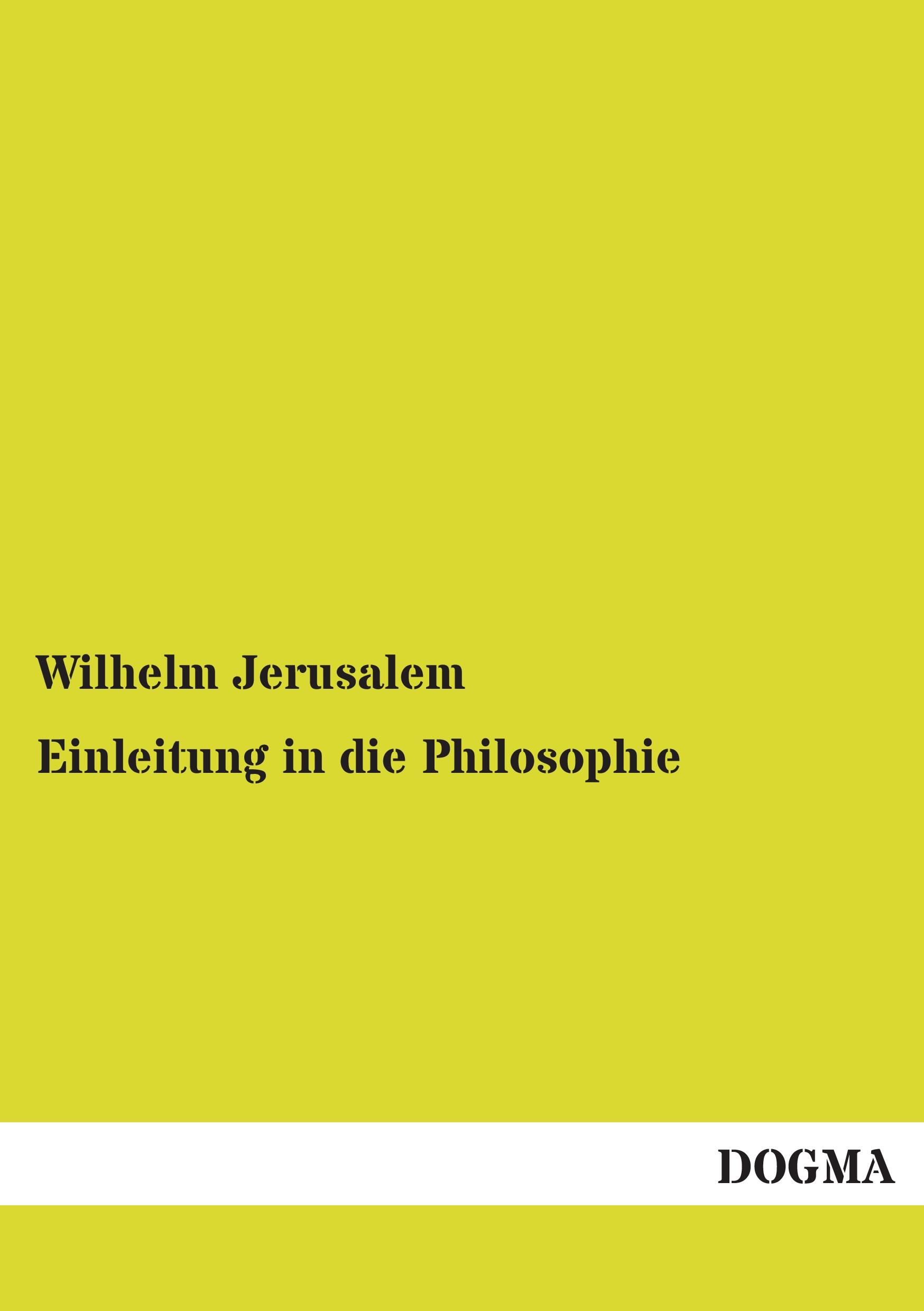 Vorderes Coverbild Einleitung in die Philosophie
