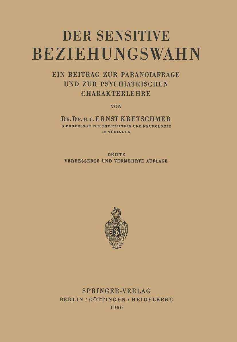 Vorderes Coverbild Der Sensitive Beziehungswahn