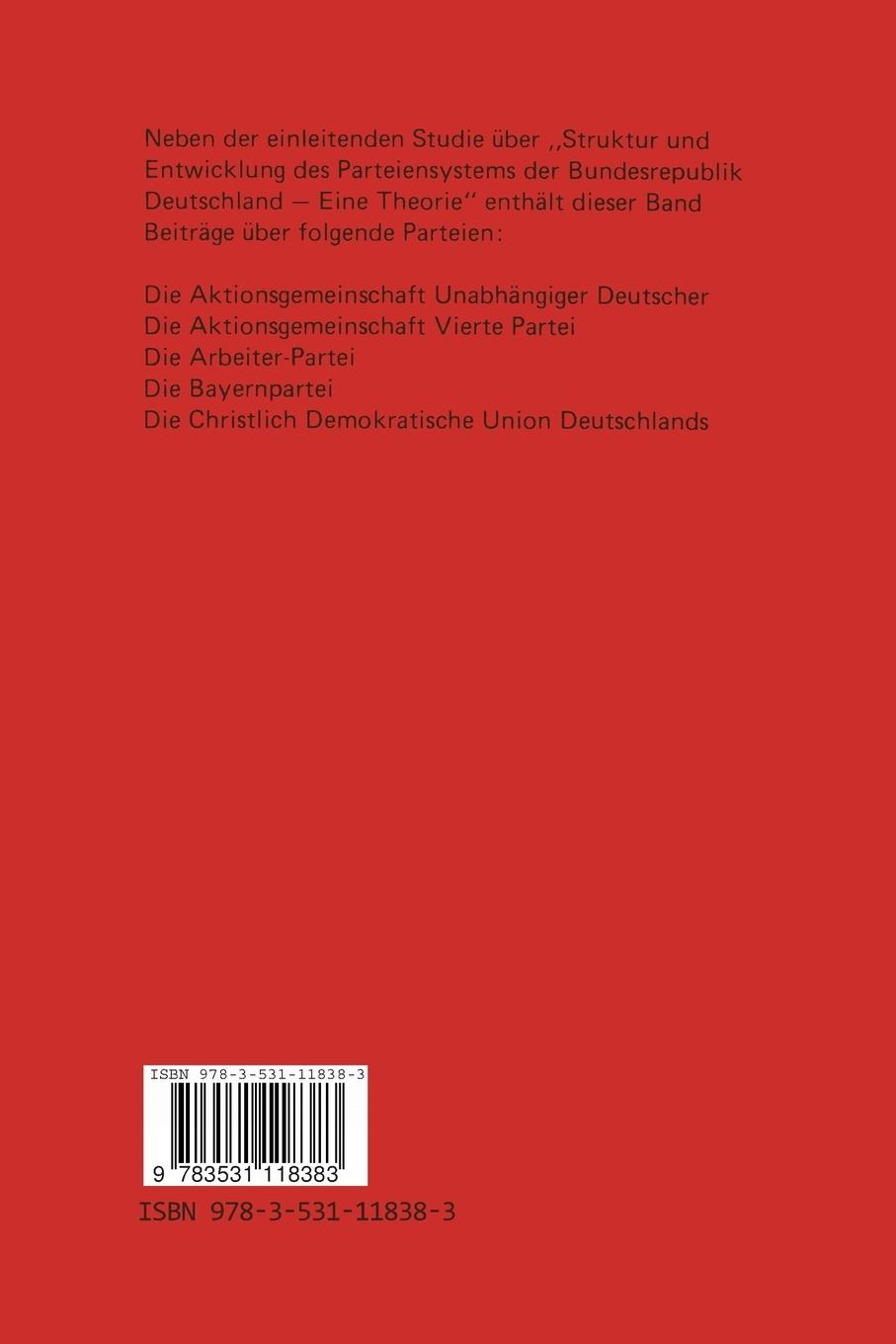 Rückseitencover Parteien-Handbuch
