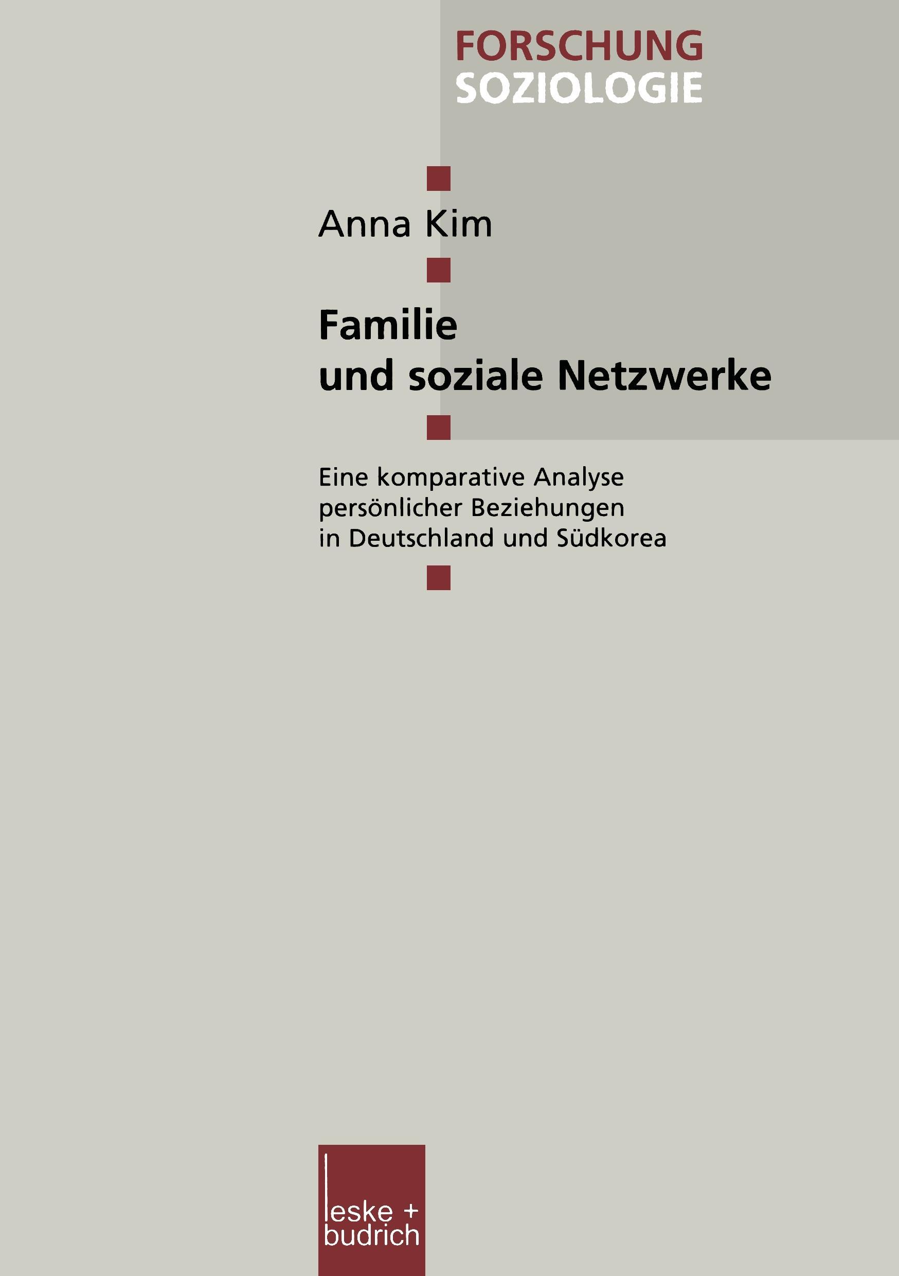 Vorderes Coverbild Familie und soziale Netzwerke