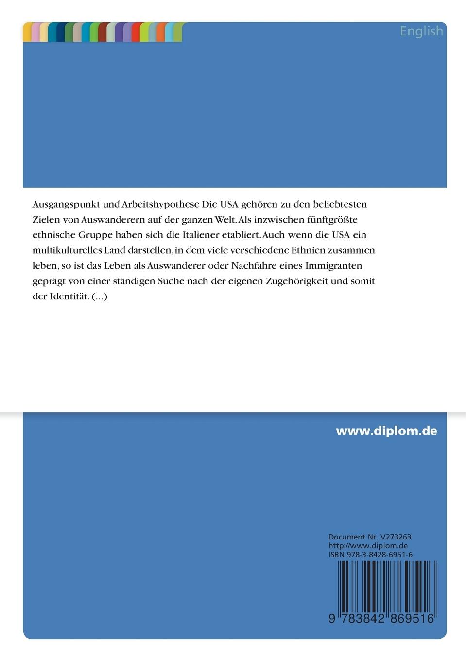 Rückseitencover 'Qui sono io? Who am I?': Fictional Representation of Italian American Immigrants' Search for Identity in 'The Sopranos'