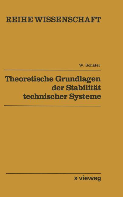 Vorderes Coverbild Theoretische Grundlagen der Stabilität technischer Systeme
