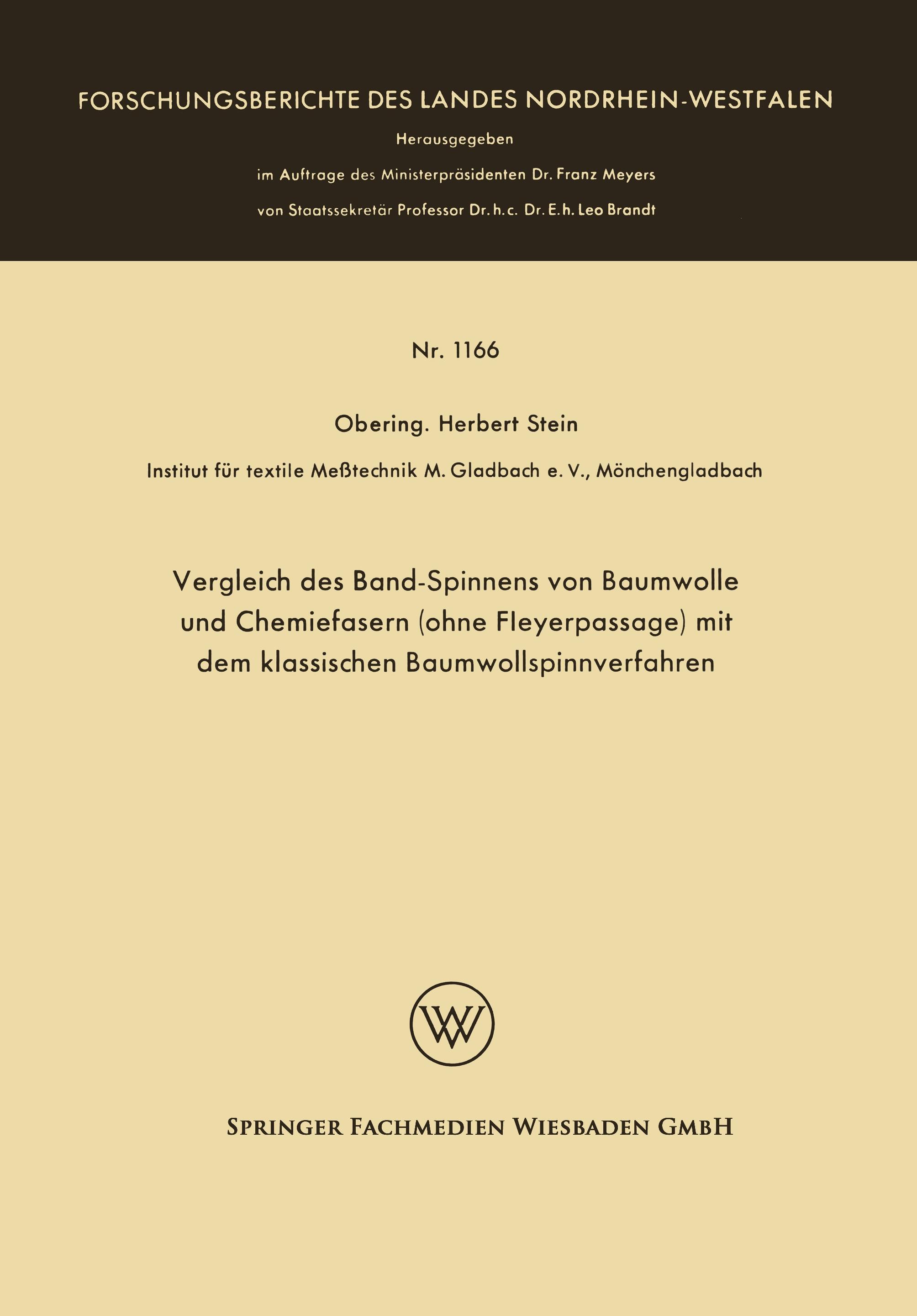 Vorderes Coverbild Vergleich des Band-Spinnens von Baumwolle und Chemiefasern (ohne Fleyerpassage) mit dem klassischen Baumwollspinnverfahren