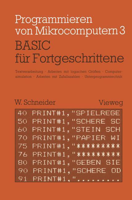 Vorderes Coverbild BASIC für Fortgeschrittene