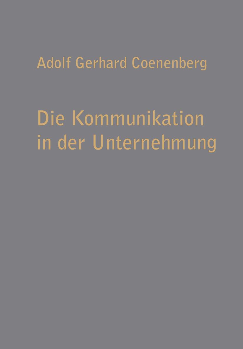 Vorderes Coverbild Die Kommunikation in der Unternehmung