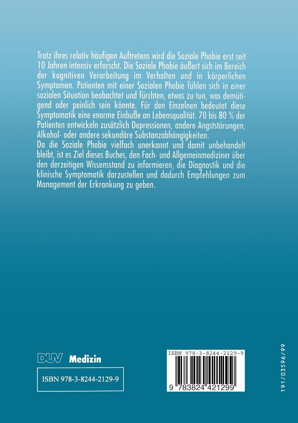 Rückseitencover Soziale Phobie