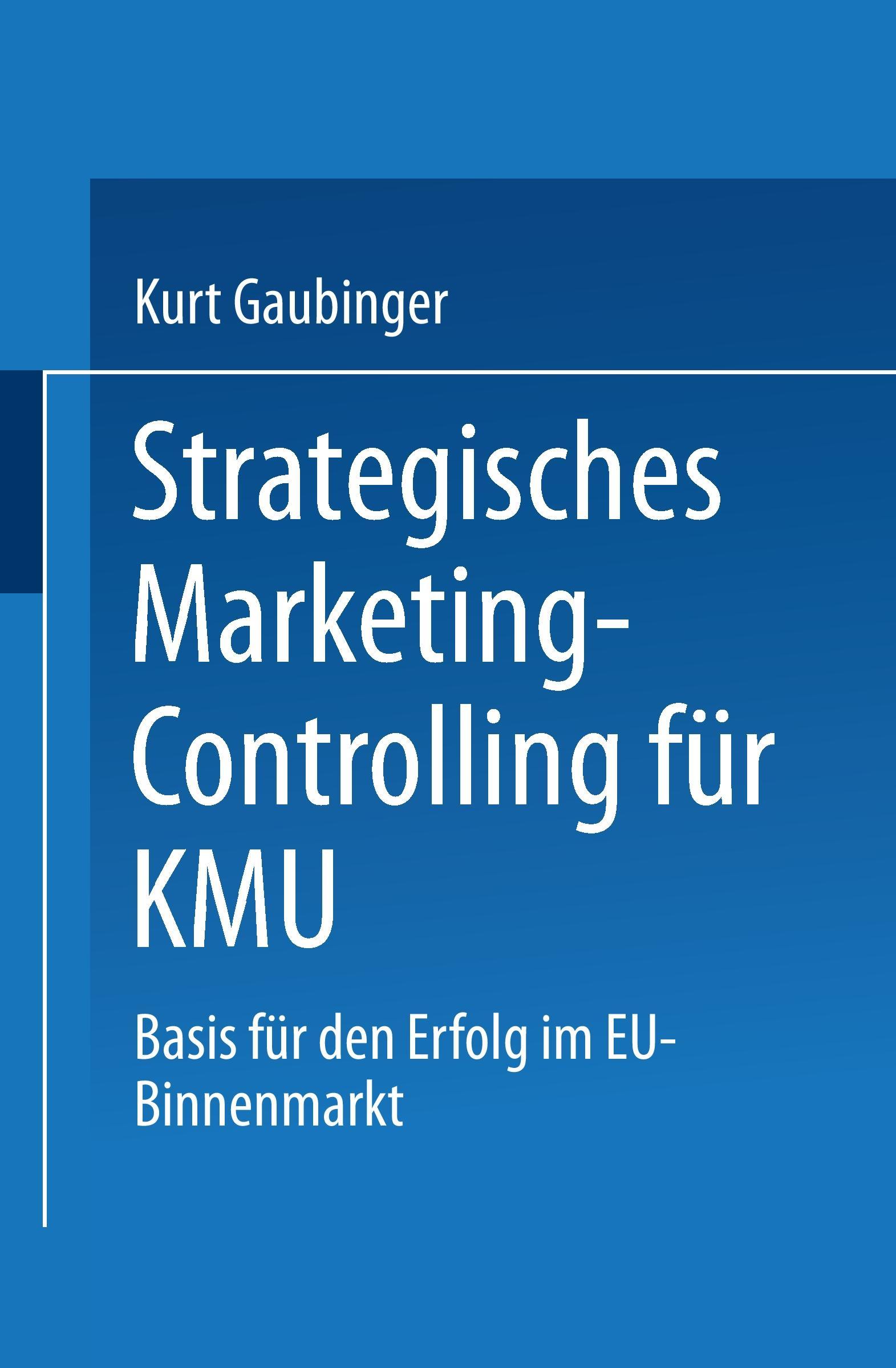 Vorderes Coverbild Strategisches Marketing-Controlling für KMU