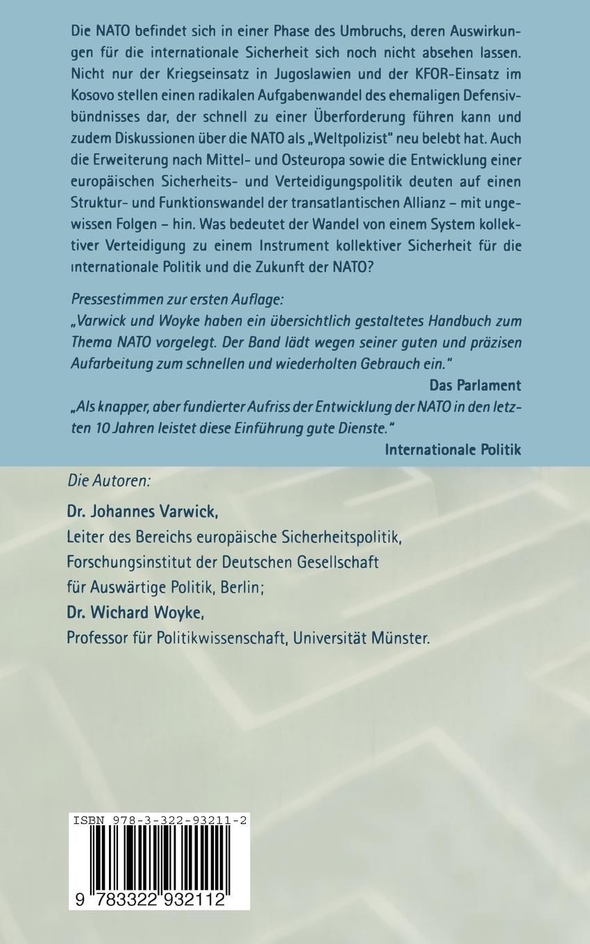 Rückseitencover Die Zukunft der NATO