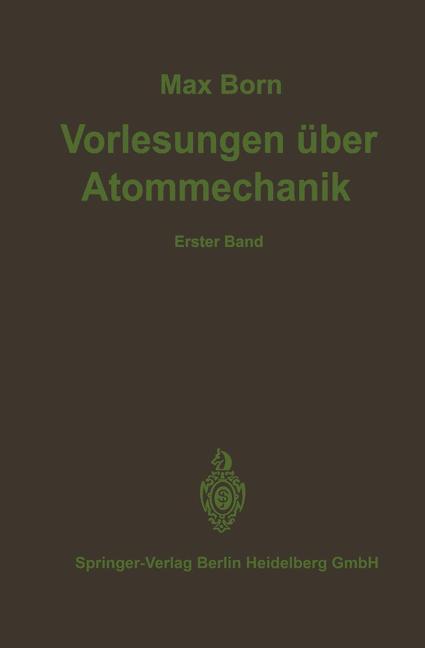Vorderes Coverbild Vorlesungen über Atommechanik
