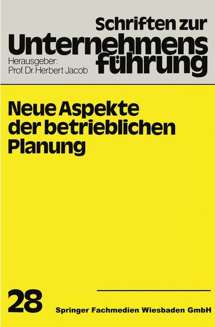 Vorderes Coverbild Neue Aspekte der betrieblichen Planung