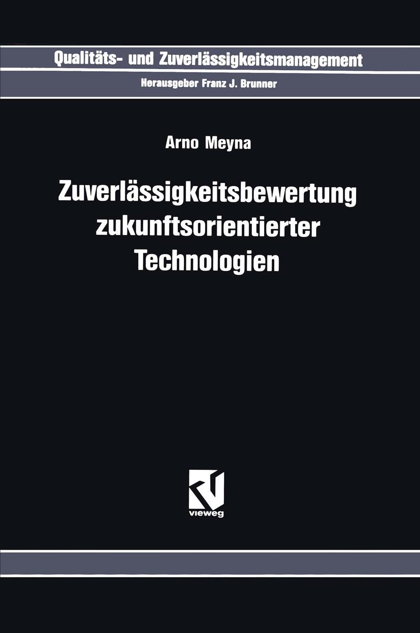 Vorderes Coverbild Zuverlässigkeitsbewertung Zukunftsorientierter Technologien