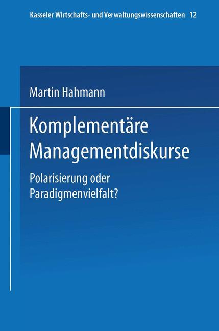 Vorderes Coverbild Komplementäre Managementdiskurse