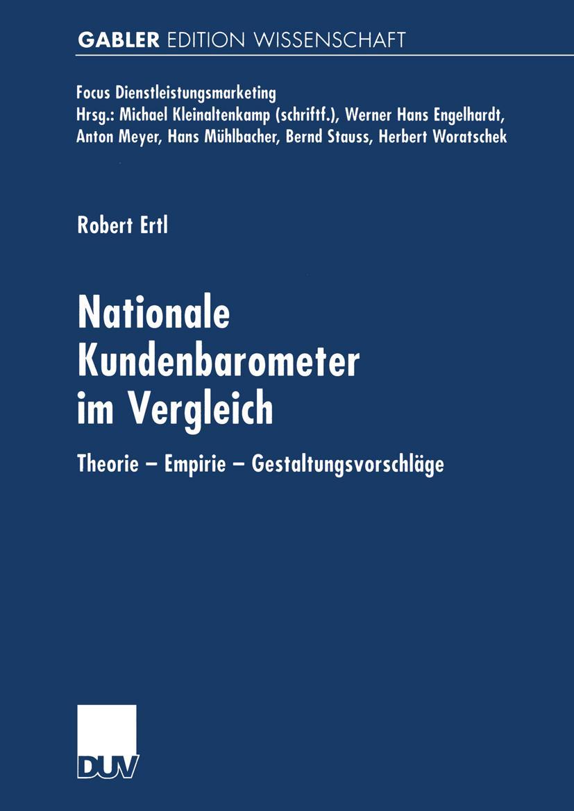 Vorderes Coverbild Nationale Kundenbarometer im Vergleich