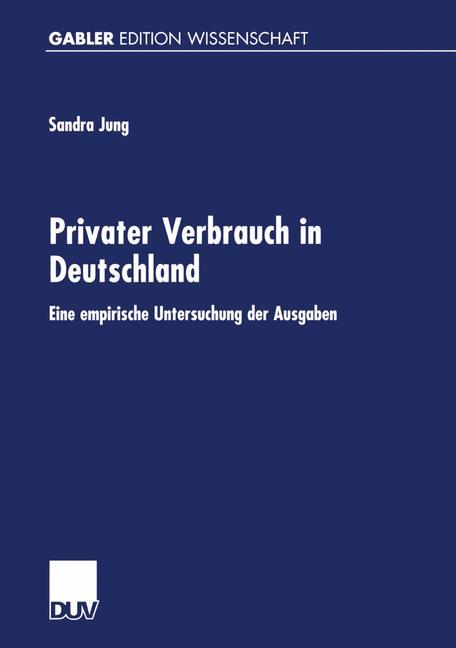Vorderes Coverbild Privater Verbrauch in Deutschland