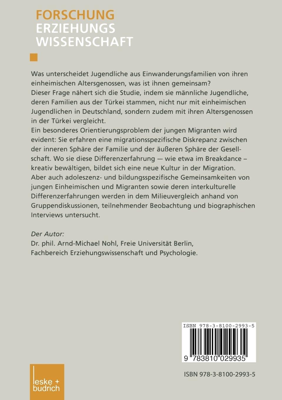 Rückseitencover Migration und Differenzerfahrung