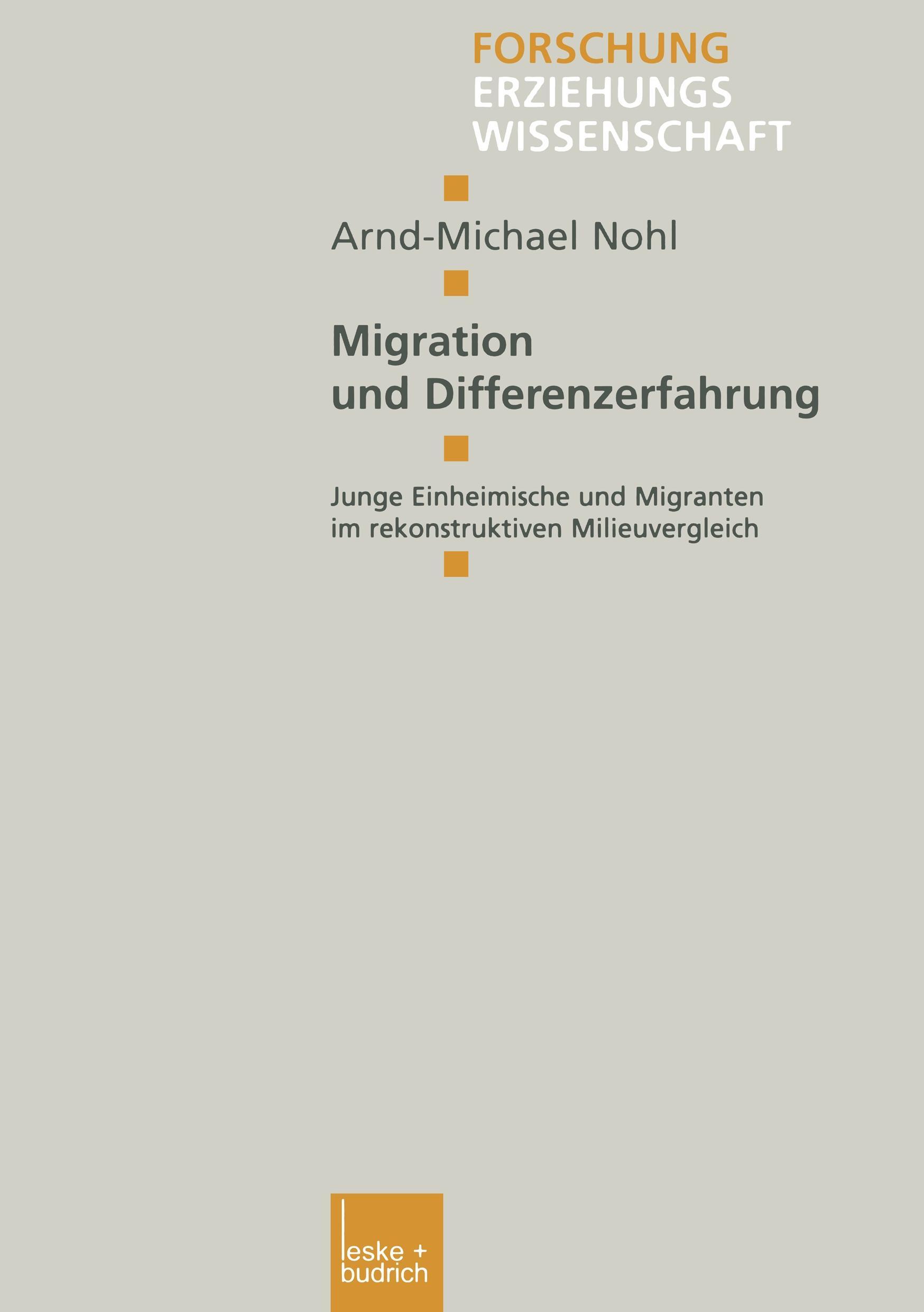 Vorderes Coverbild Migration und Differenzerfahrung