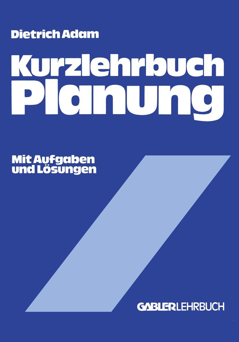 Vorderes Coverbild Kurzlehrbuch Planung