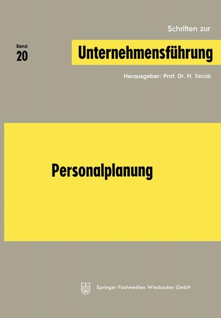 Vorderes Coverbild Personalplanung