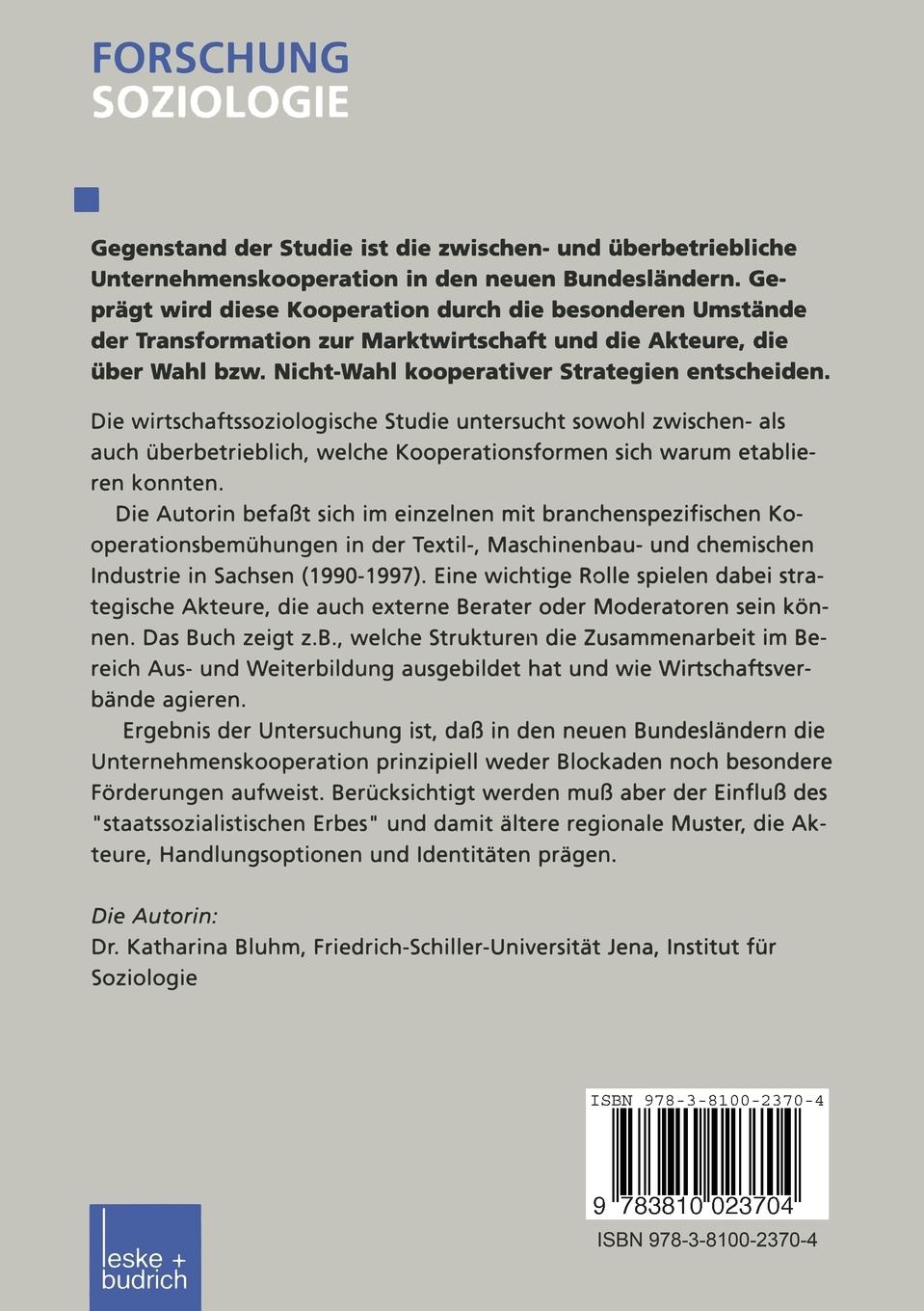 Rückseitencover Zwischen Markt und Politik