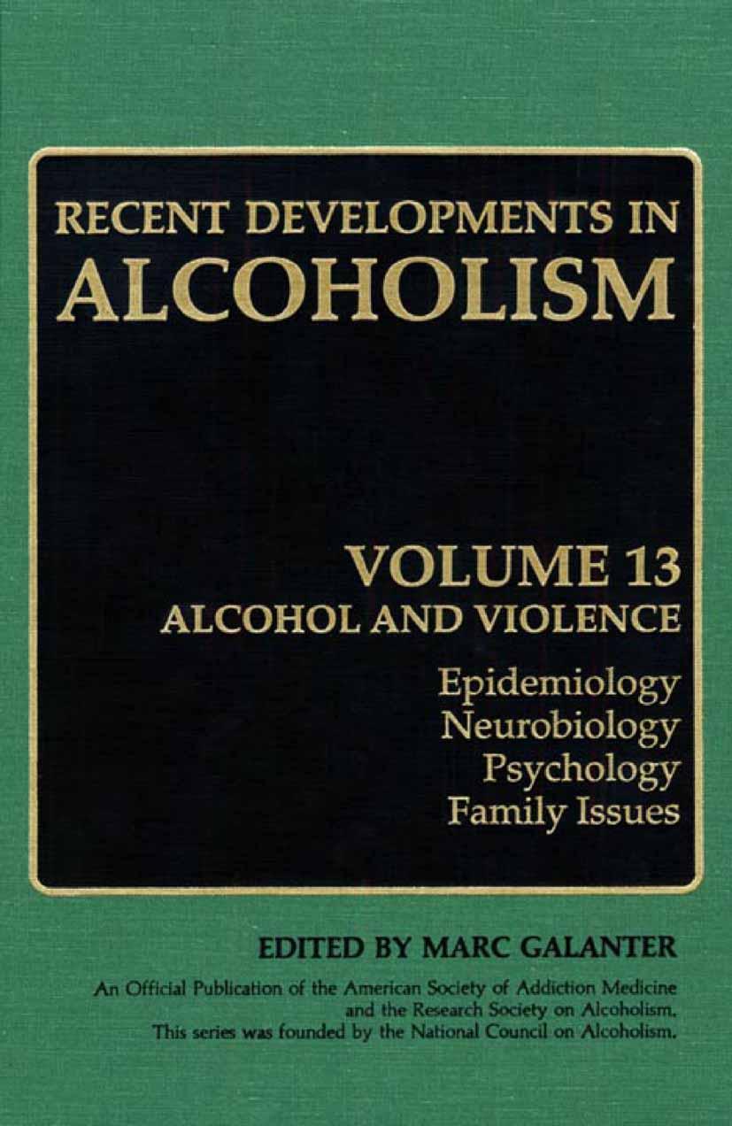 Vorderes Coverbild Recent Developments in Alcoholism
