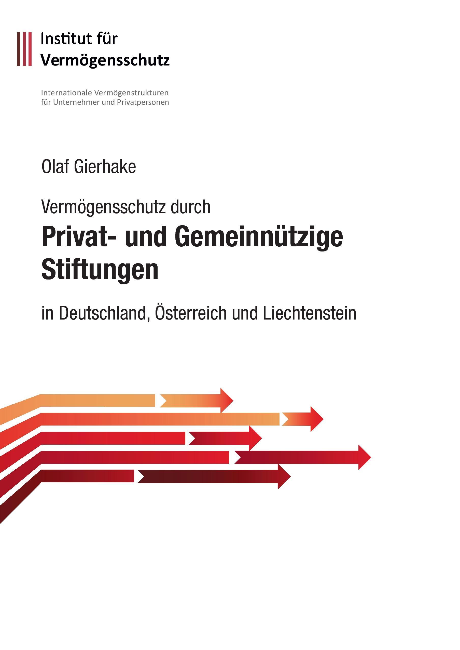 Vorderes Coverbild Vermögensschutz durch privat- und gemeinnützige Stiftungen