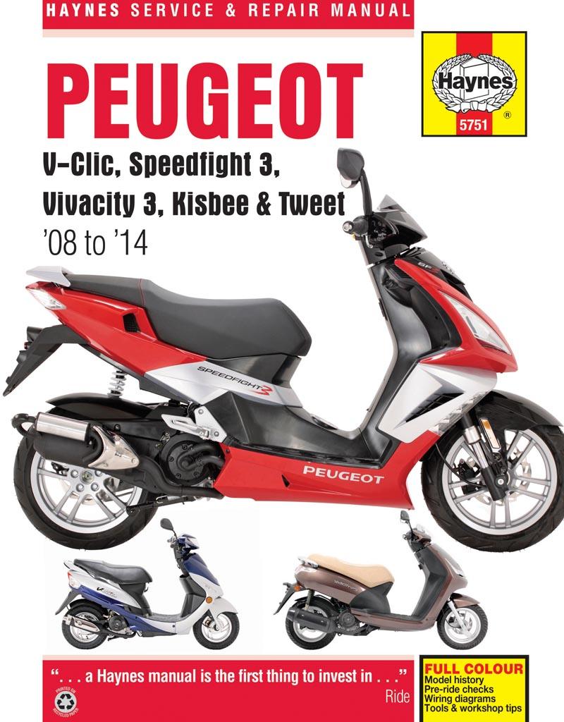 Vorderes Coverbild Peugeot V-Clic, Speedfight 3, Vivacity 3, Kisbee & Tweet (08 To 14)