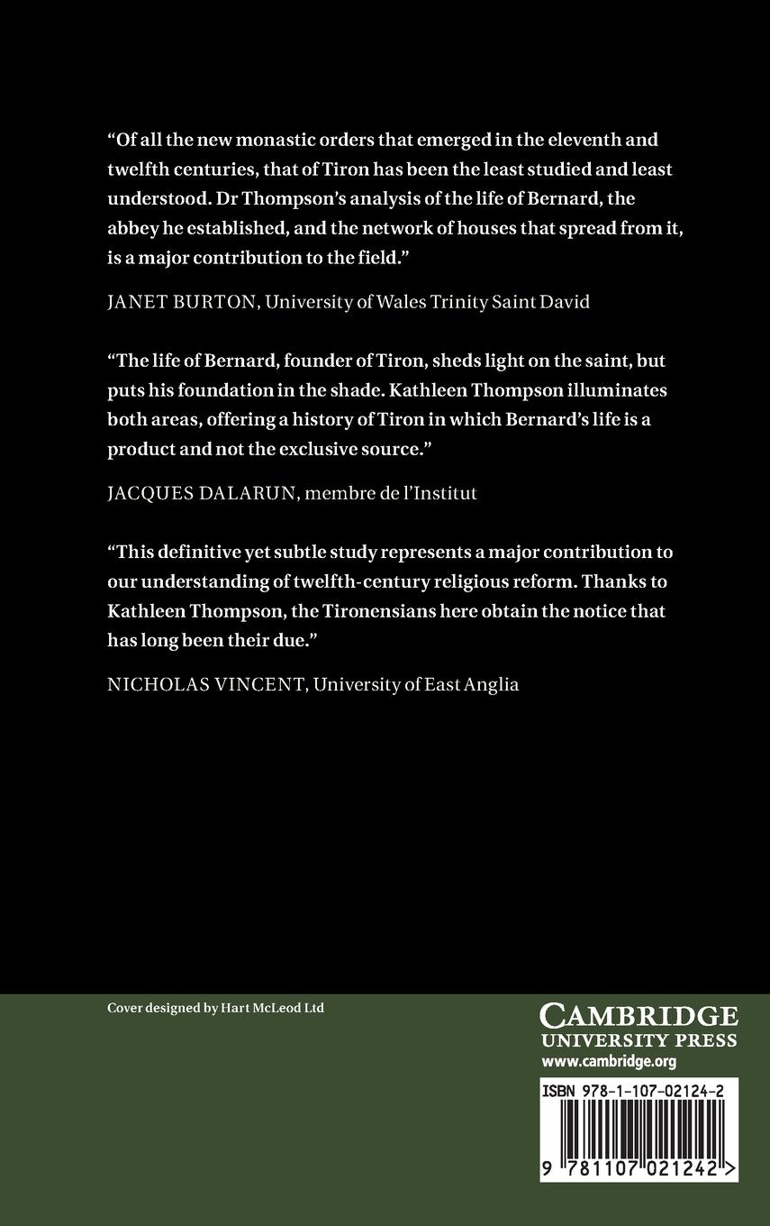 Rückseitencover The Monks of Tiron