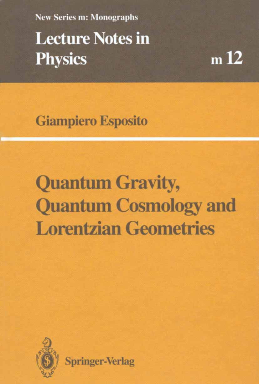 Vorderes Coverbild Quantum Gravity, Quantum Cosmology and Lorentzian Geometries