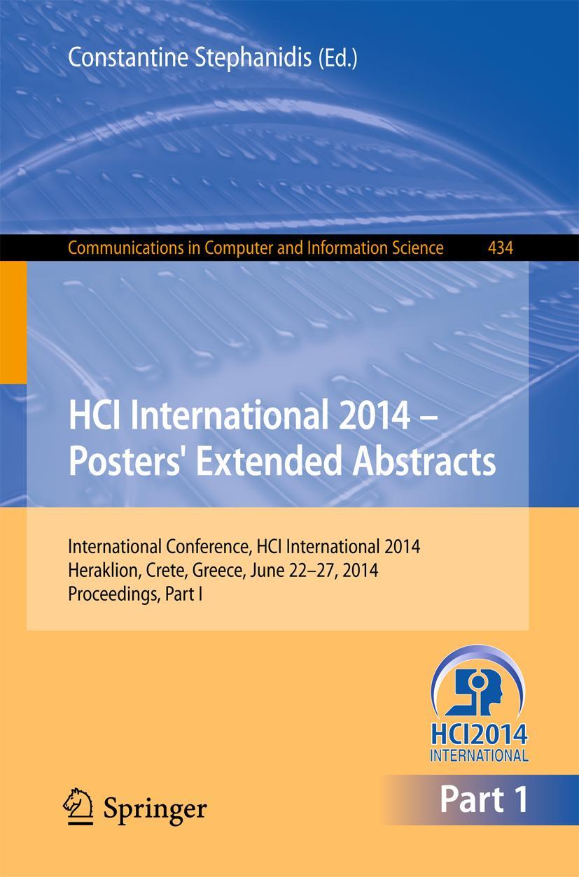 Vorderes Coverbild HCI International 2014 - Posters' Extended Abstracts
