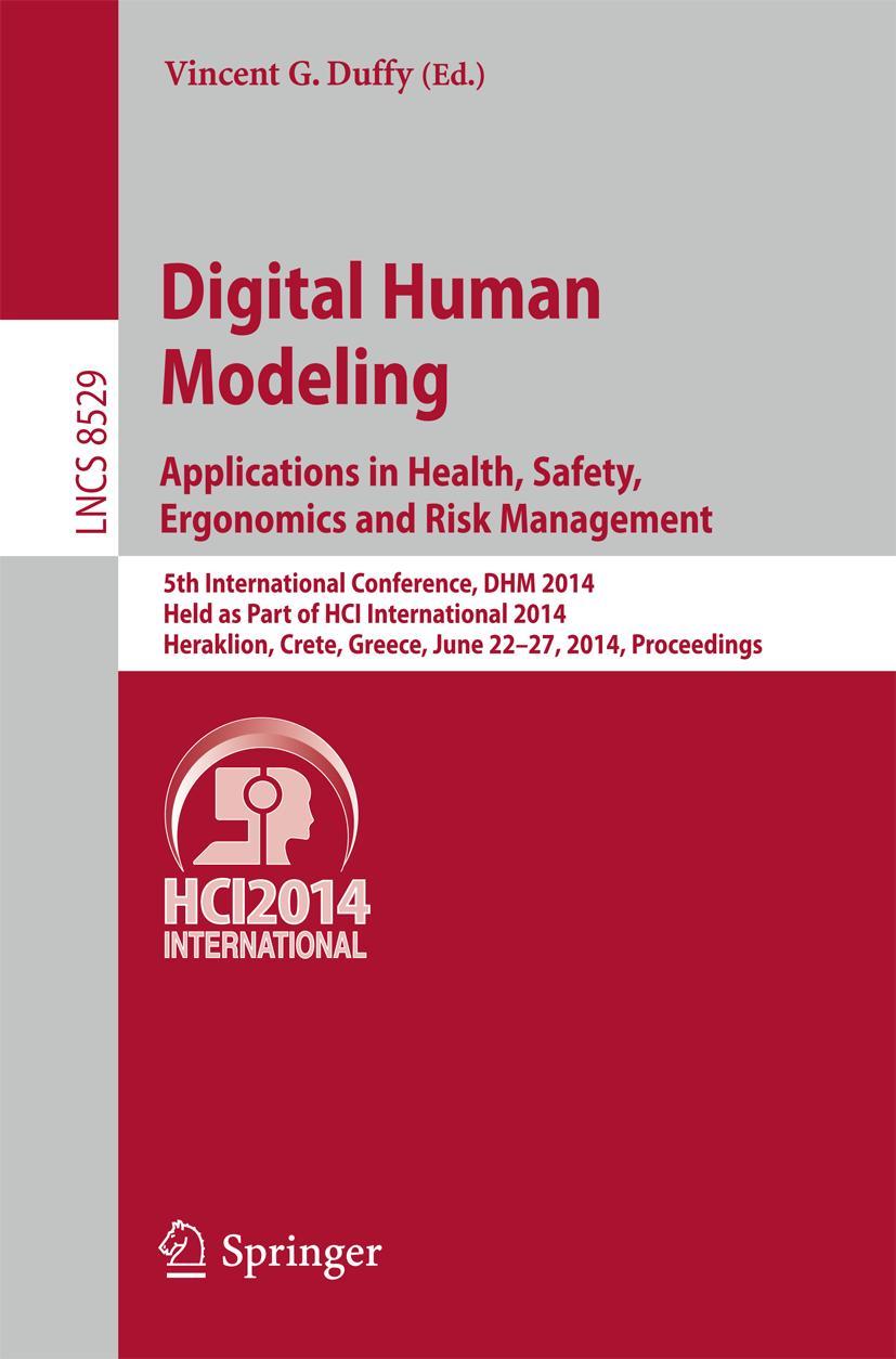 Vorderes Coverbild Digital Human Modeling. Applications in Health, Safety, Ergonomics and Risk Management