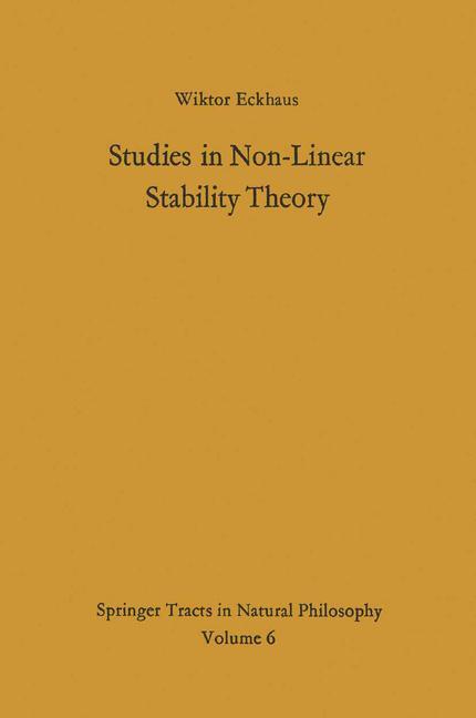 Vorderes Coverbild Studies in Non-Linear Stability Theory