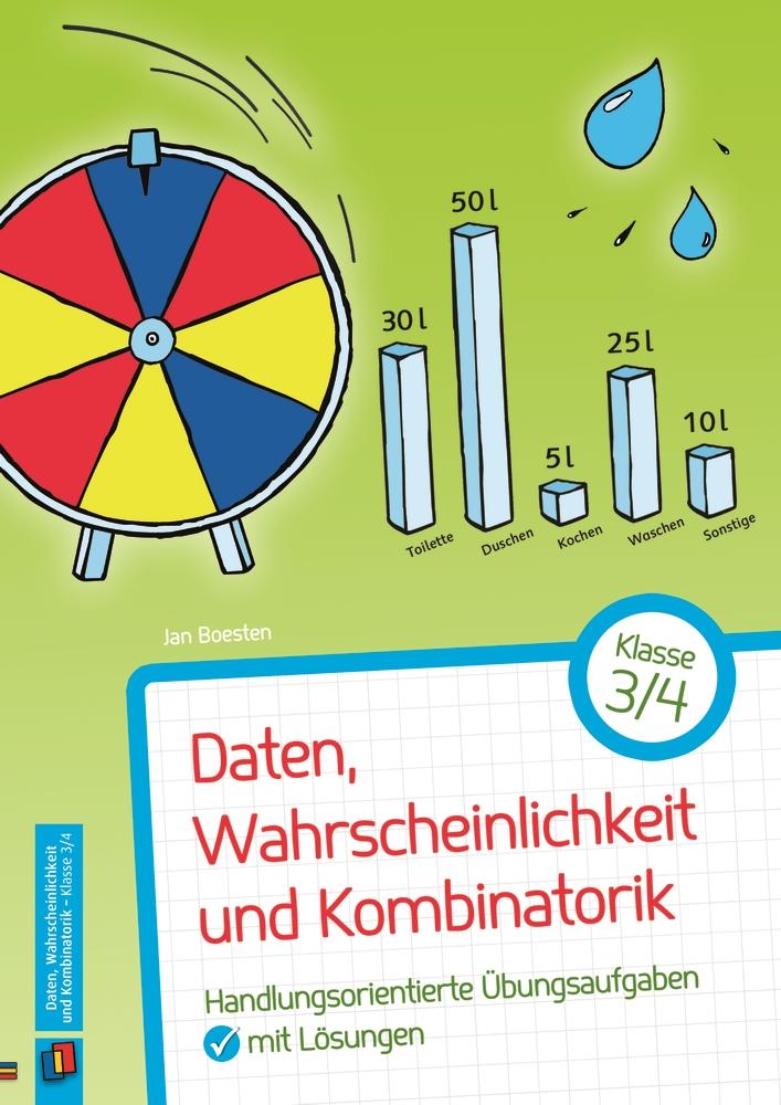 Vorderes Coverbild Daten, Wahrscheinlichkeit und Kombinatorik - Klasse 3/4