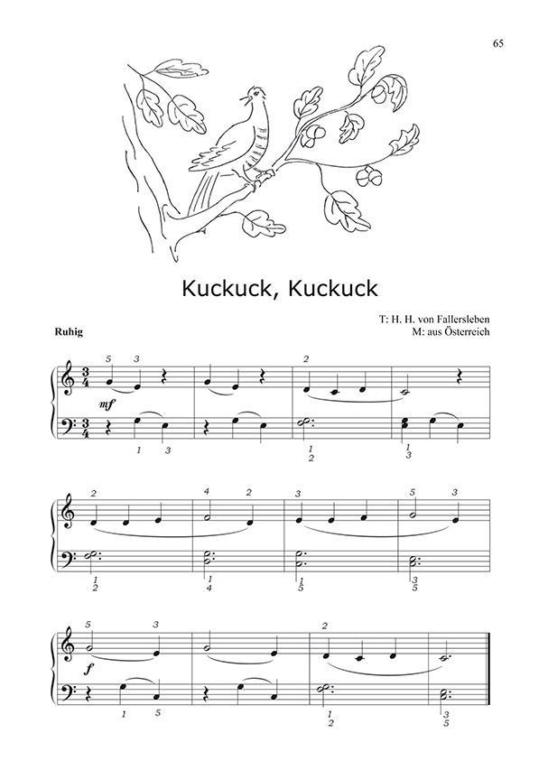 Beispielinhalt (Bild) Klavierschule für Kinder, Band 1