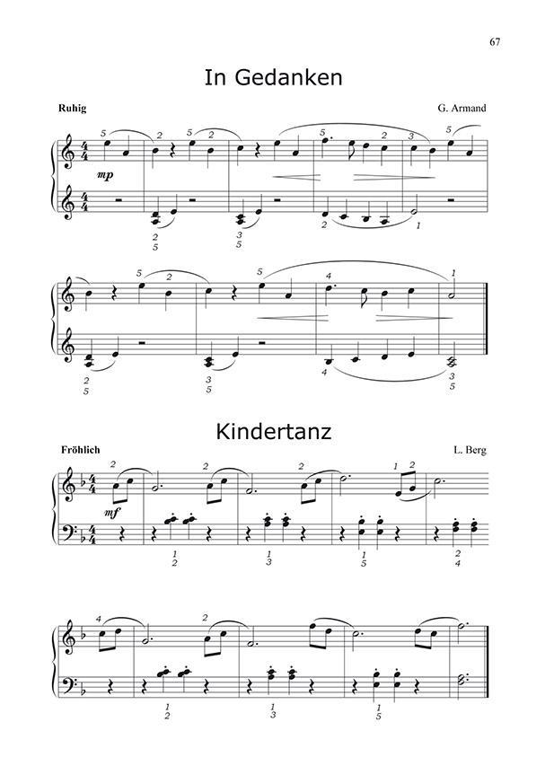 Beispielinhalt (Bild) Klavierschule für Kinder, Band 1