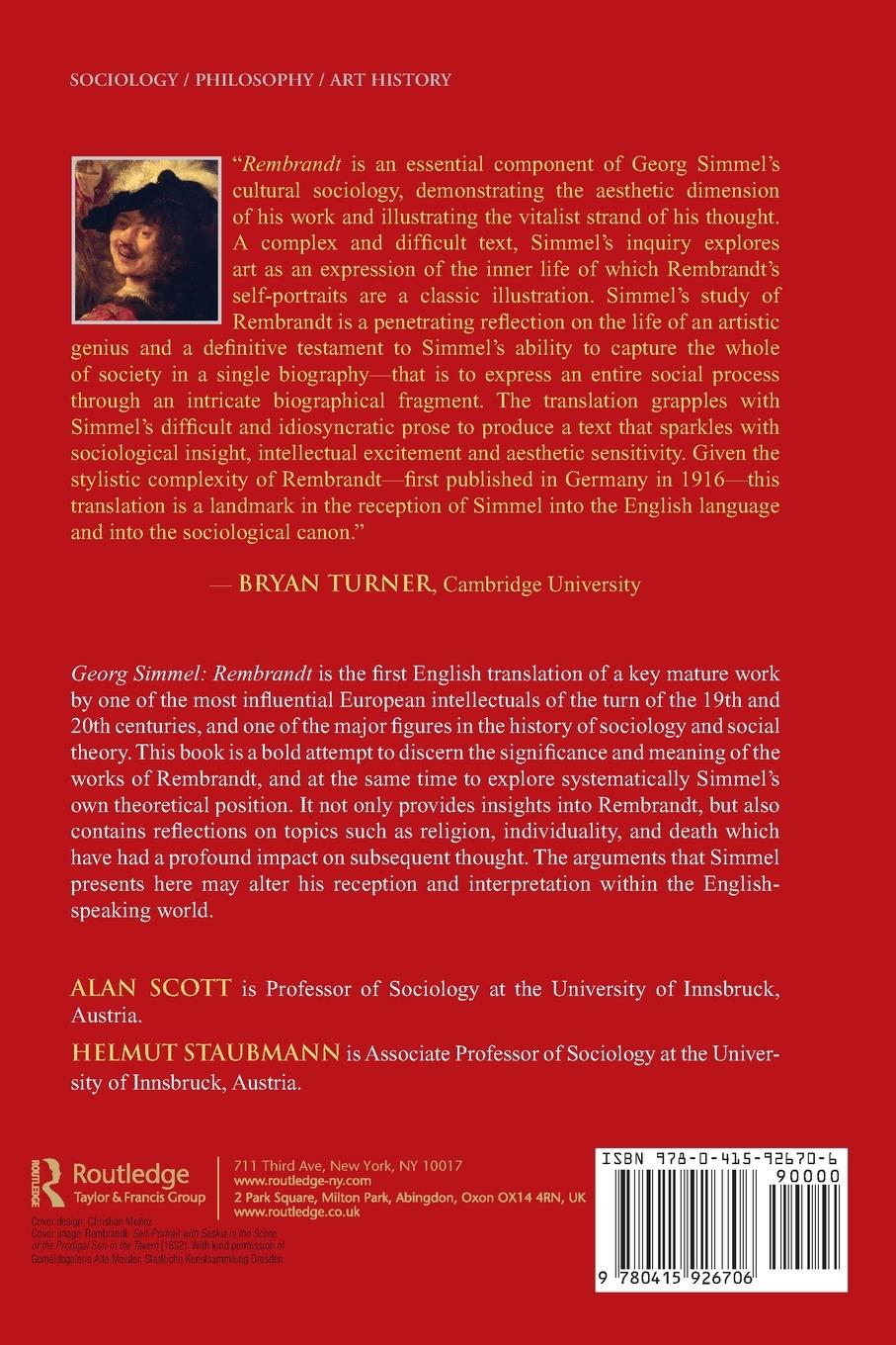 Rückseitencover Georg Simmel