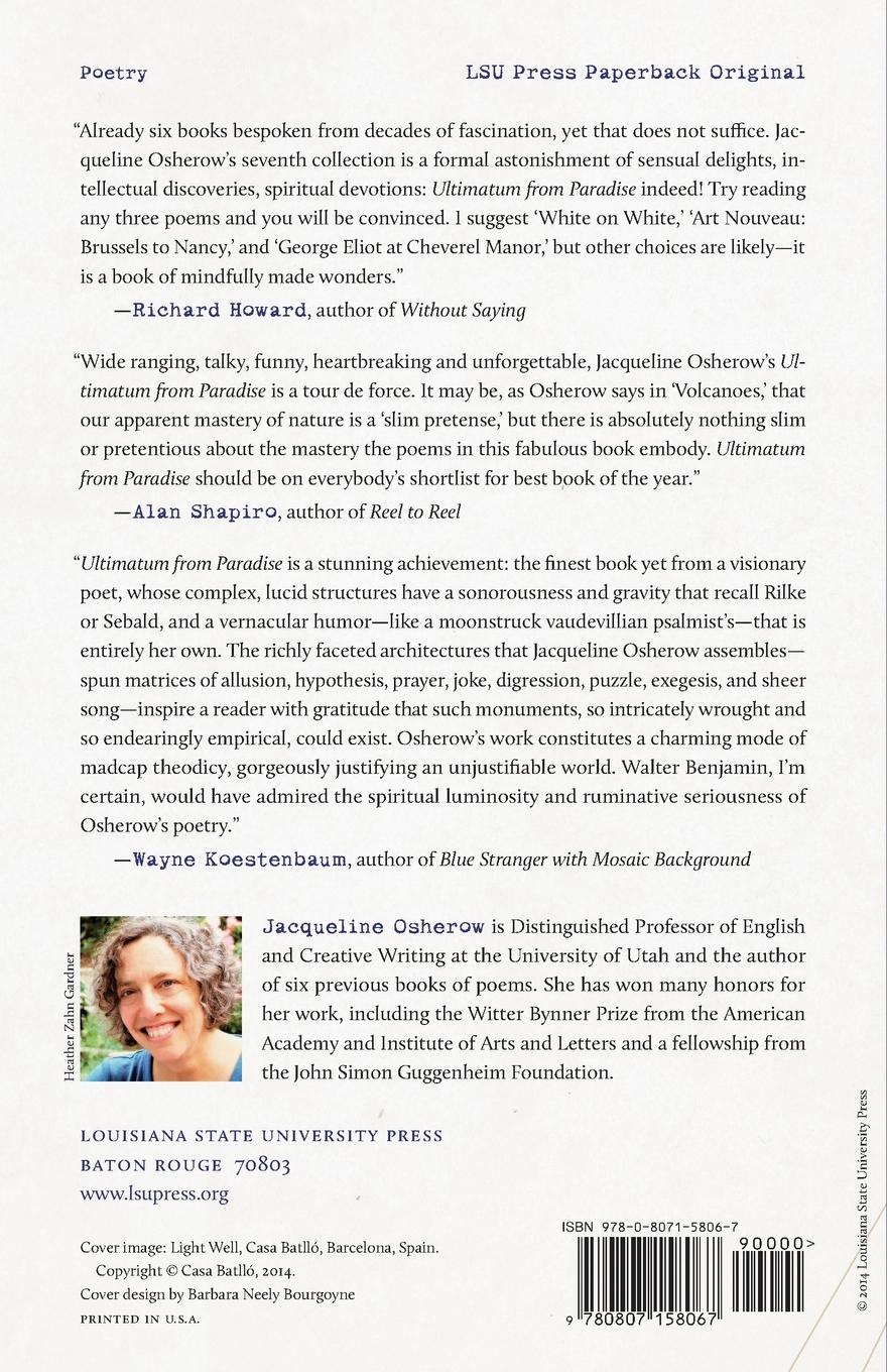 Rückseitencover Ultimatum from Paradise